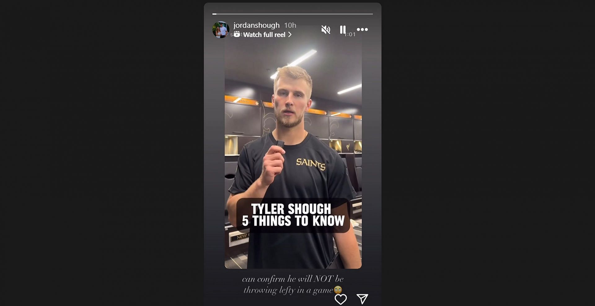 Tyler Shough’s wife Jordan makes major revelation on Saints QB after Derek Carr's retirement/@jordanshough